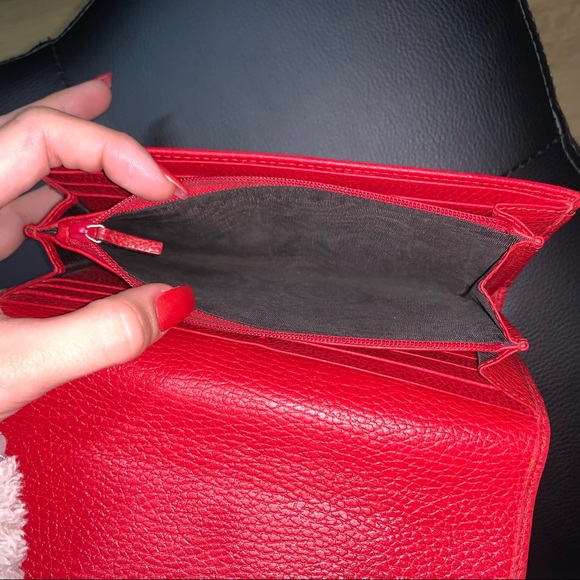Vintage Authentic GUCCI Swing Leather Wallet - Picture 6 of 15